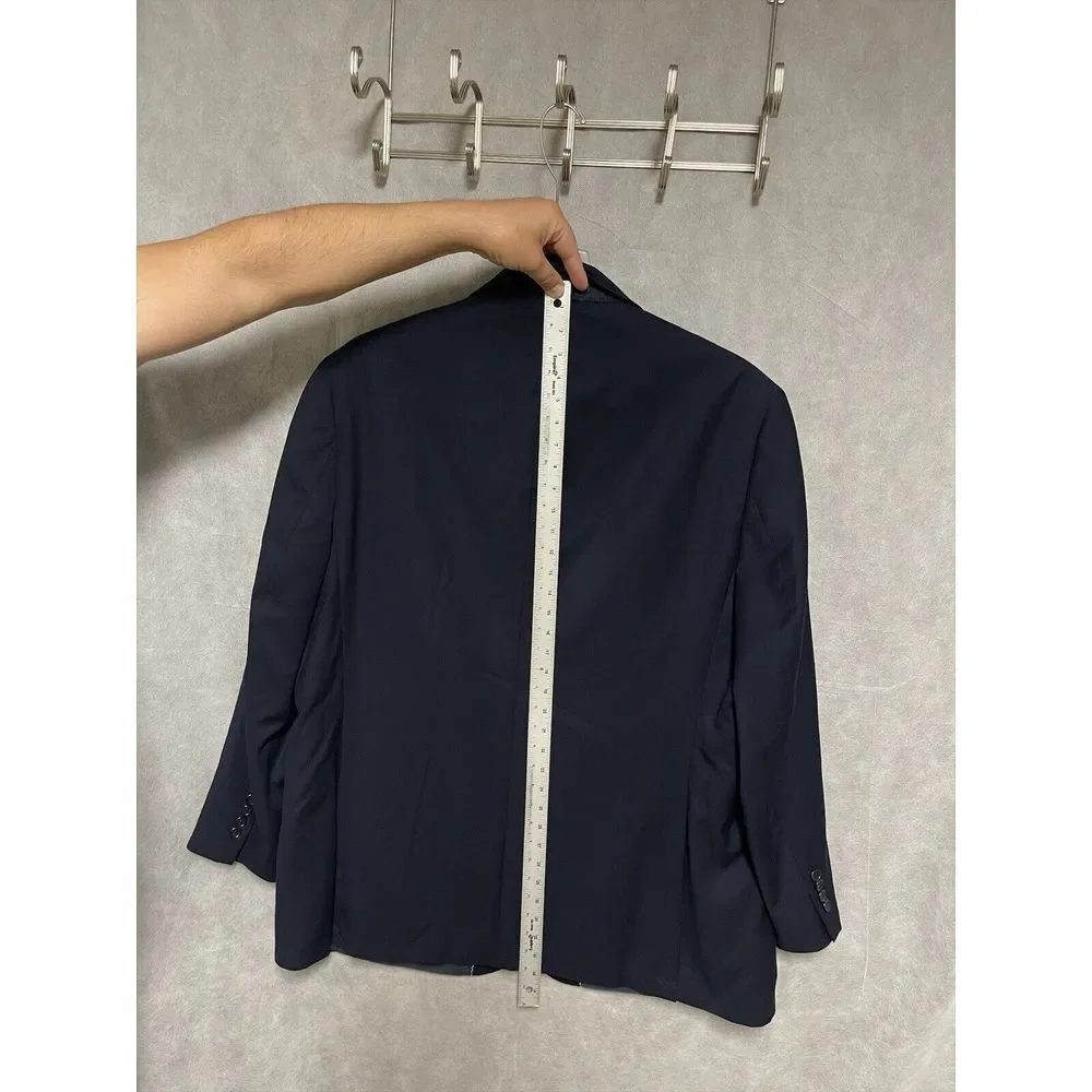 Beverly Hills Polo Club Suit Men 50L Navy Blue 2 B Career‎ 43X28 Pants Luxury